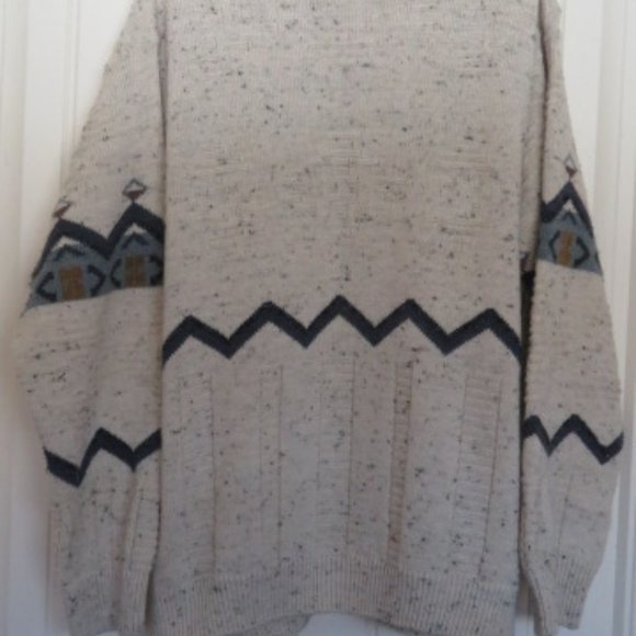 Vintage Marks & Spencer WOOL Blend Men's SWEATER Large (K177) - Picture 4 of 9